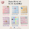 Shaker Bit Poke Mix / 12 in 1 / 42, 43, 44, 45, 46, 48 / Shaker bits mold / UV Resin Mold / Silicone Mold product logo