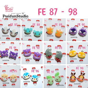 FE 87, 88, 89, 90, 91, 92, 93, 94, 95, 96, 97, 98 Mold / Face Earring Mold / Pokemold / Silicone Mold / UV Resin Mold