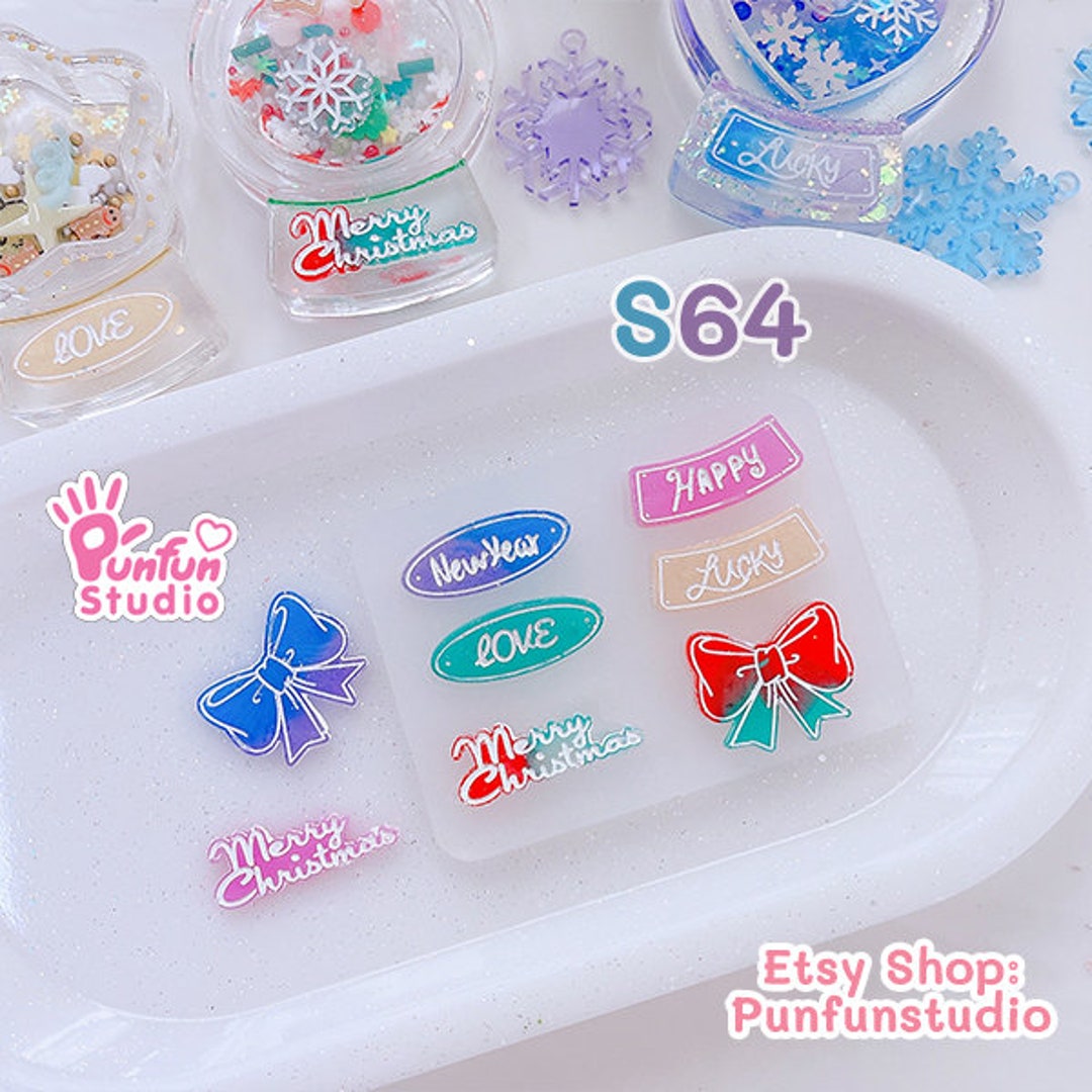 S64 Snow Globe Decoration Mold / Snow Globe Parts / Silicone Etsy