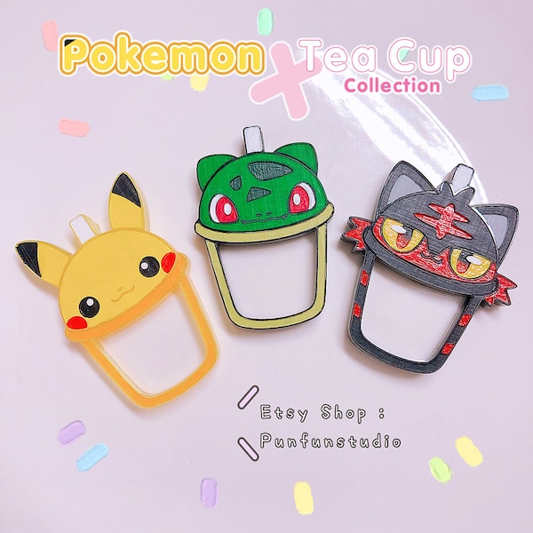 XTC 01 - 15 Pokemold X Tea Cup Mold Set / 15 + 3 / Shaker Mold / Pokemold / Silicone Mold