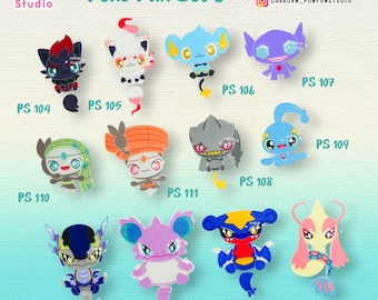 Juego de 12 moldes Poke Mix J / Molde de silicona / Resina epoxi / Alimentos