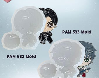 Molde PAM 532-533 Alien S Iva Cantante / Til Guitarrista / Molde de pintura de anime / Silicona