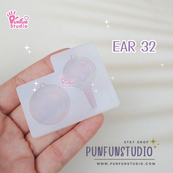 Ear 58 TXT Mold / K-POP / Earring Mold / UV Resin Mold / Silicone Mold -  Punfun Studio Silicone Mold Stamper Resin Supply Craft Accessories