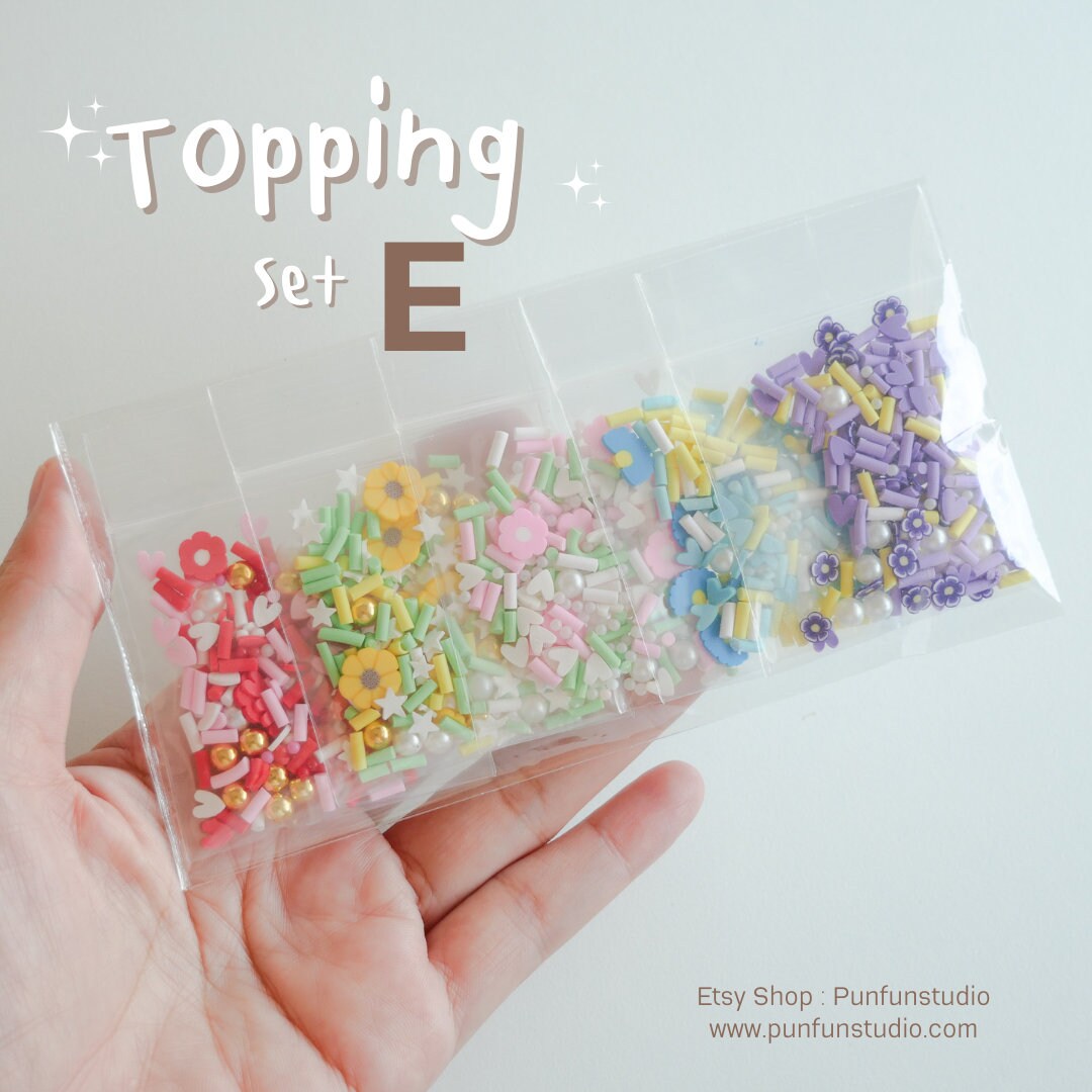 Set Topping Topping Set E / Flower / Mixed Toppping - Etsy