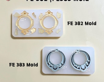 FE 382, FE 383 / Fontane, Nod Krai / Molde de visión de Genshin / Molde de pendientes / Molde de silicona / Molde de resina UV