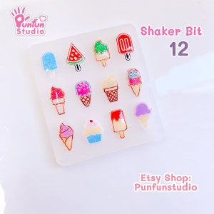 Shaker Bit 12 Mold  / 12 in 1 / Shaker bits mold / UV Resin / Silicone Mold