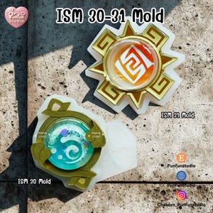 ISM 30, 31 Fontaine & Natlan Vision Mold / Genshin Vision Frame / Silicone Mold