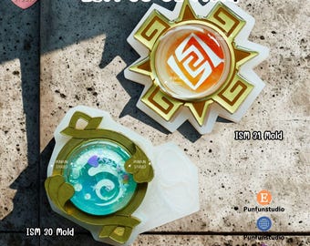 ISM 30, 31 Fontaine & Natlan Vision Mold / Genshin Vision Frame / Silicone Mold