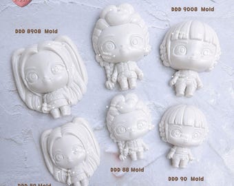 Molde DDD 88-90, 8808-9008, 139-140 / Cazador de Kpop / Alto relieve / Molde de silicona / Resina epoxi, yeso, jabón, molde para velas