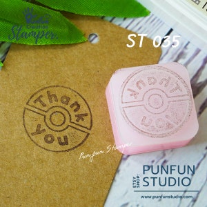 ST 035-stempel / bedankt / niet groter dan 3 x 3 cm / Punfun-stempel