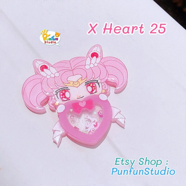 X Heart 25 Super S Chibi Moon Mold / Painting Anime Shaker Mold / Sil…