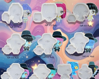 PAM 419-420, 421-428 Molds / kpop demon / Painting Anime Mold / Silicone Mold