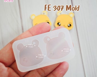 FE 307, 308, 309, 310 Bear Piglet Tiger Donkey Mold / Silicone Mold / UV Resin Mold