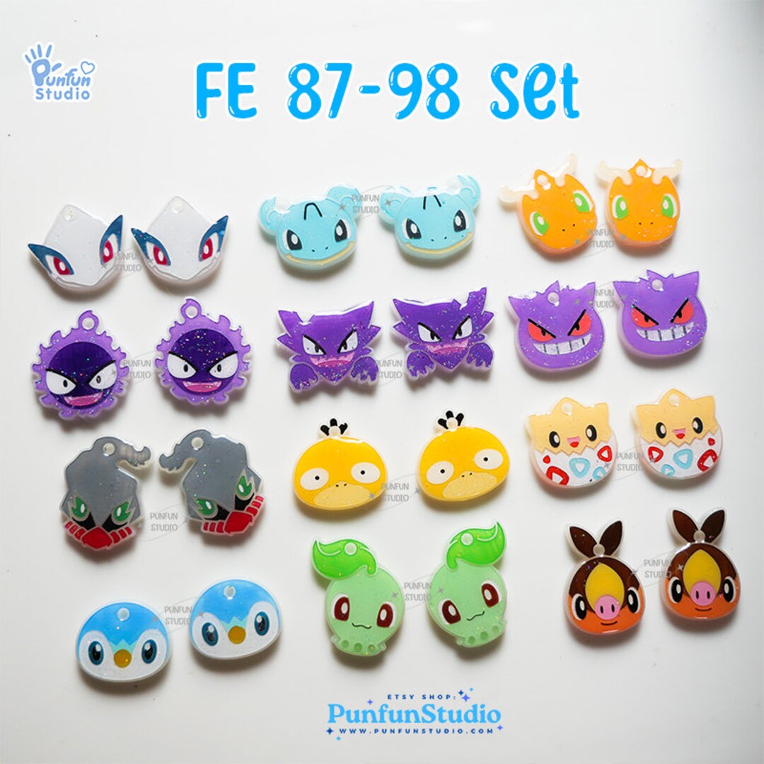 FE 201-208 Cutie Molds / Face Earring Mold / Silicone Mold / UV