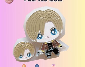Molde PAM 528 Leo / RE4 / Molde para pintar anime / Silicona