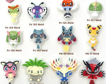 Juego de moldes Poke Mix O / 12 moldes / Pokemold / Molde de silicona