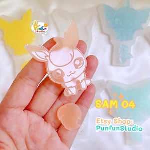 SAM 04 Flare Mold / Shiny Anime Mold / Pokemold / Silicone Mold