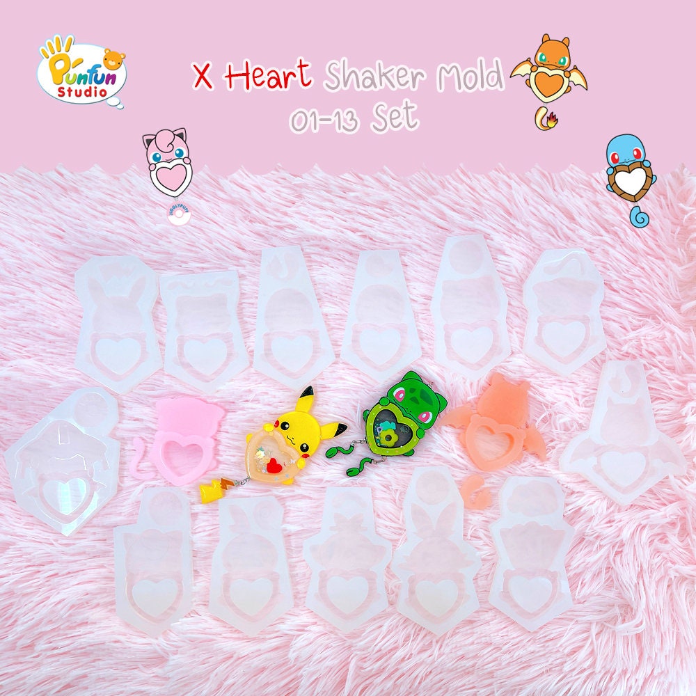 X Heart 01-13 Pokemold Set / Free 3 CSM Eve X Heart Molds / Pokemold …