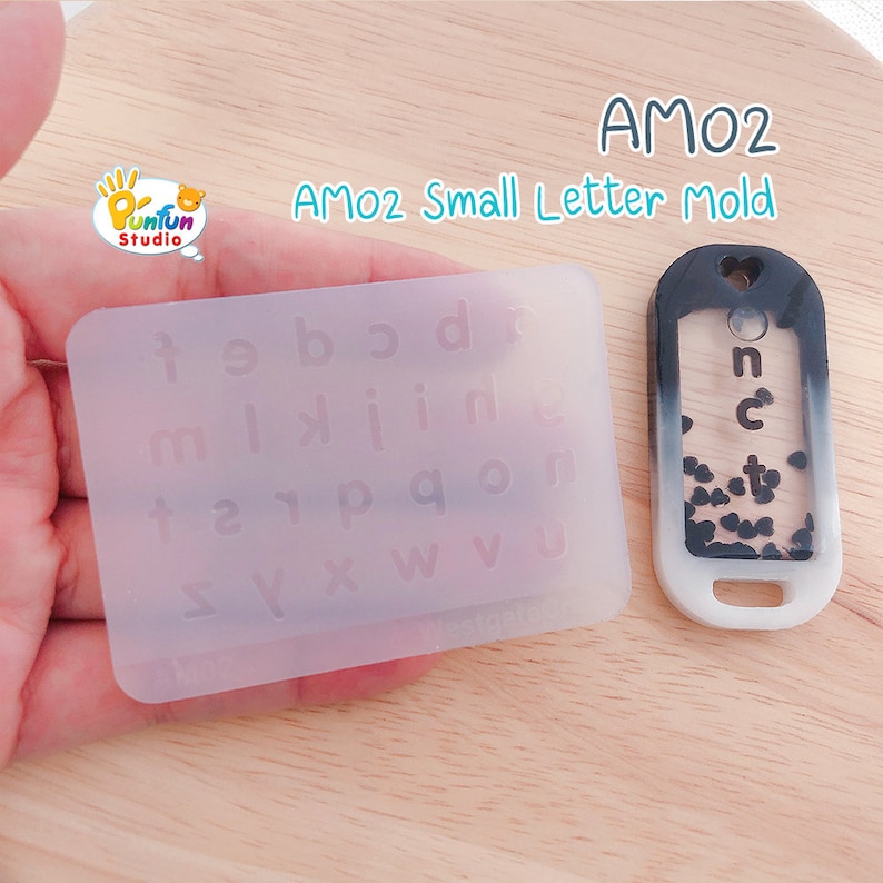 AM02 Small Letter Mold / Alphabet Mold / Silicone Mold / UV Etsy