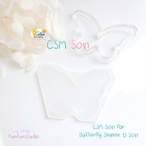 CSM S081 / Cover Sheet Mold for Butterfly Shaker D S081 / Silicone Mold