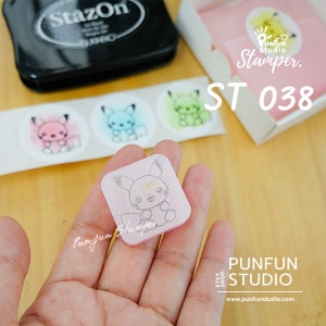 ST 038 Stamper / Pika / Grootte niet groter dan 3 x 3 cm / Punfun Stamper