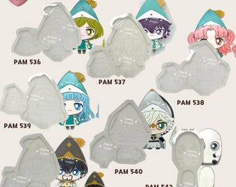 Molde de sombrero de bruja PAM 536-542 / Molde para pintar anime / Molde de silicona
