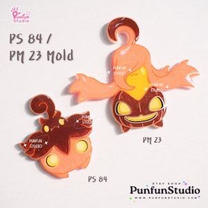 PS 84 Pumpkab, PM 23 Gourge Mold / Pokemold / Silicone Mold