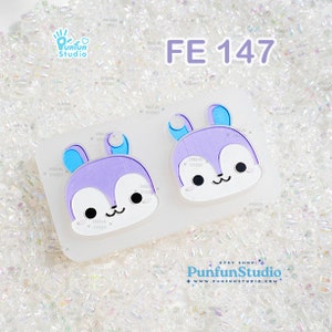 Molde de ardilla desenmascarada FE 147 / K-POP / Molde de pendiente con cara / Molde de silicona / Molde de resina UV