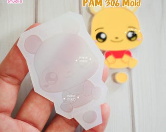 PAM 306, 307, 308, 309 Bear Piglet Tiger Donkey Mold