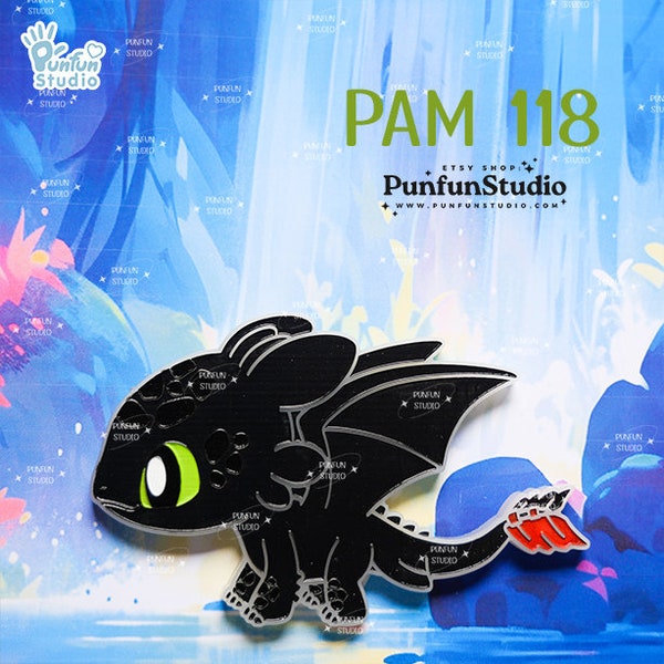 PAM 118 Toothless Mold / Night Fury / Side view / Silicone Mold