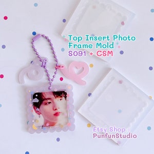 S091 + CSM Molde para marco de fotos con inserción superior / Molde para marco de fotos / Molde de silicona