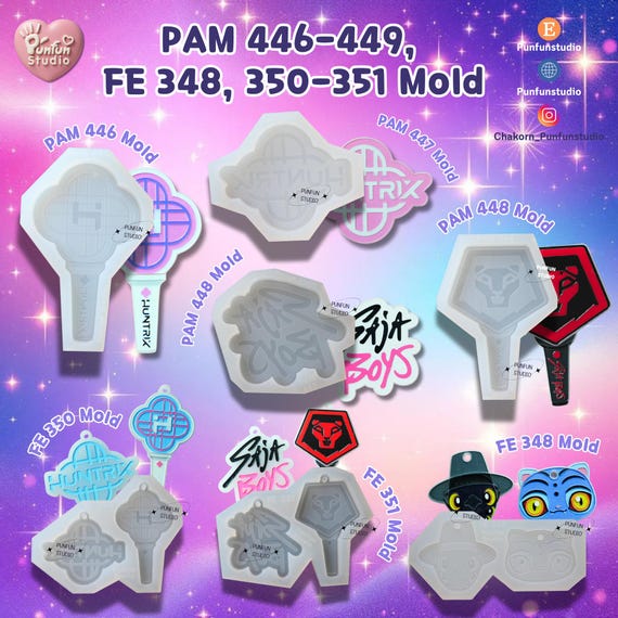 PAM 446-449 , FE 348 ,350-351 Kpop Demon Mold / Silicone Mold