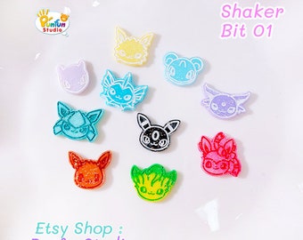 Shaker Bit 01 Poke Mix Mold / Pokemold / 12 in 1 / Shaker bits mold / Silicone Mold