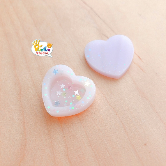 S011 Mini Heart Shaker Mold / Shaker Mold / Silicone Mold 
