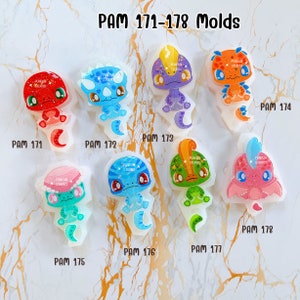 PAM 171, 172, 173, 174, 175, 176, 177, 178 Niedliche Dino Mould / Dinosaurier / Malerei Anime Mould / Silikonform