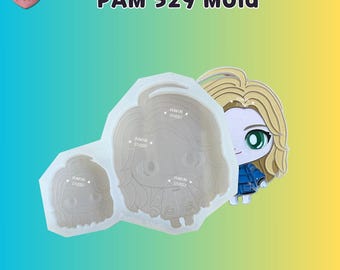 Molde PAM 529 Dian / Molde para pintar anime / Silicona
