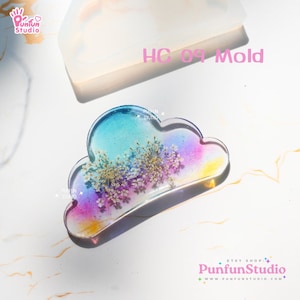 HK-09 Silikonform / Haarspangenform / Silikonform / UV-Resin Form