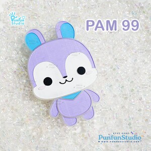 Molde de ardilla desenmascarada PAM 99 / K-POP / Molde de pintura de anime / Molde de silicona