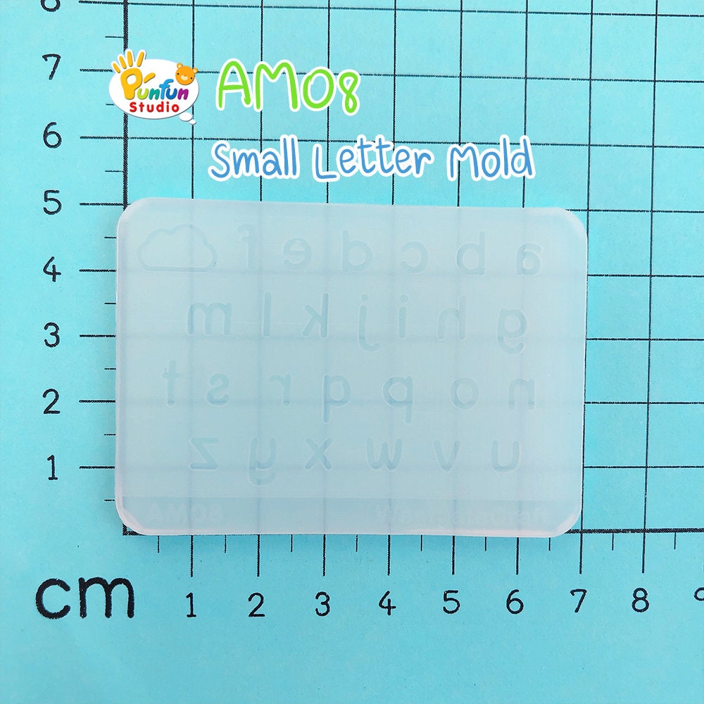 AM08 Small Letter Mold / Alphabet Mold / Silicone Mold / UV Etsy