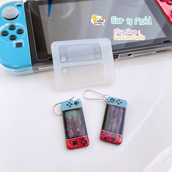 Ear 18 Nintendo switch Mold / Earring Mold / UV Resin Mold / Silicone Mold