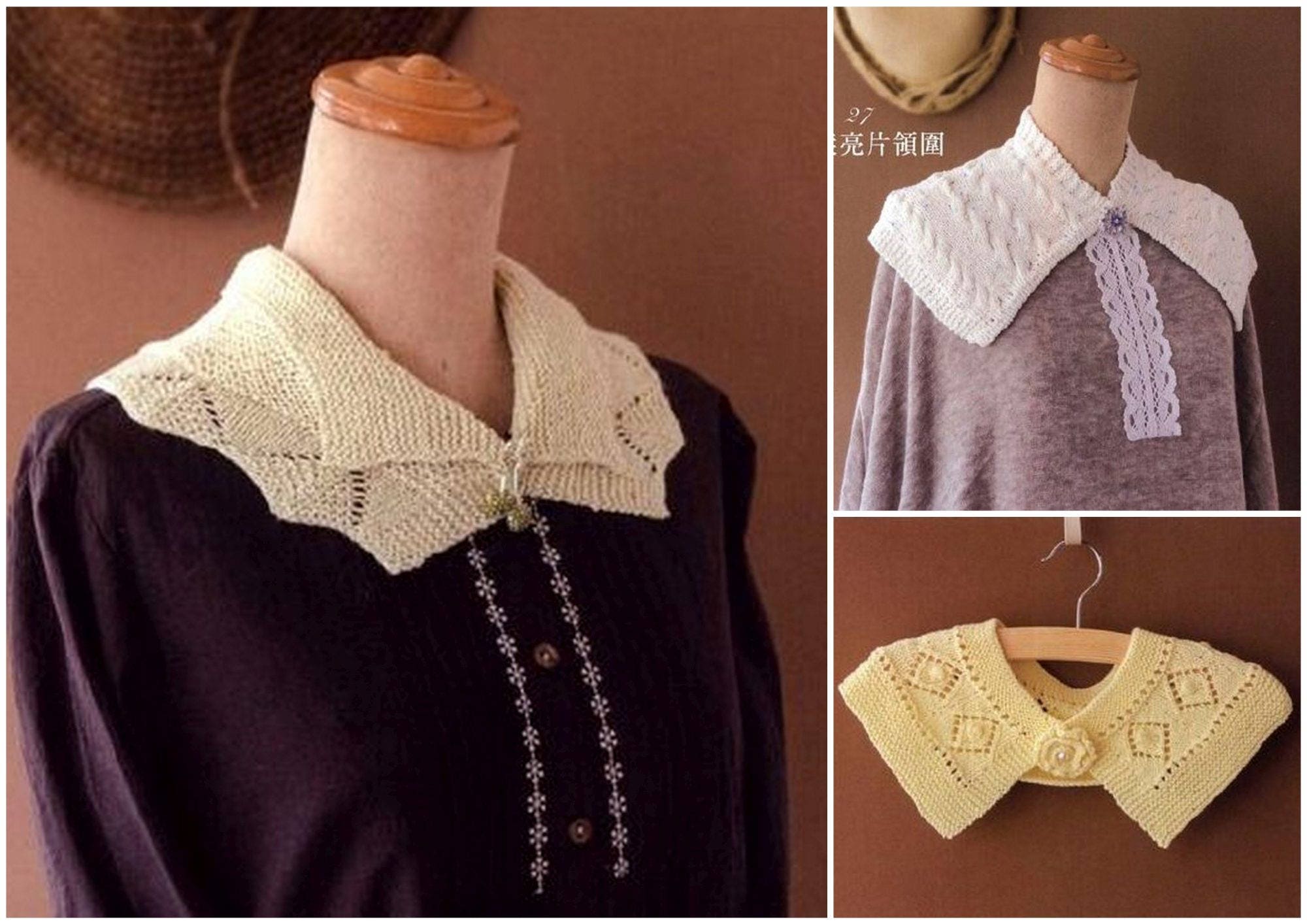 59 HAND KNITTED COLLAR PatternHand KnittingJapanese Craft Etsy