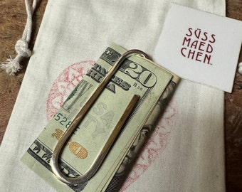 Paperclip Sterling Silver Money Clip – 925 Silver Cash