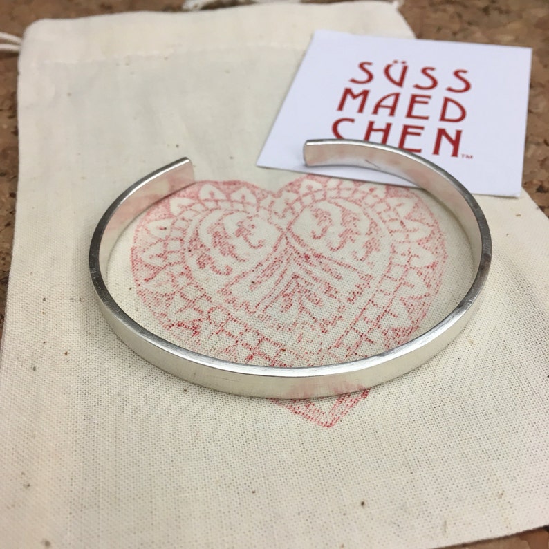 FOR HER * 999 fine silver bracelet hand stamped with your text * birthday arm candy wedding jewelry engagement gift love forever birth child