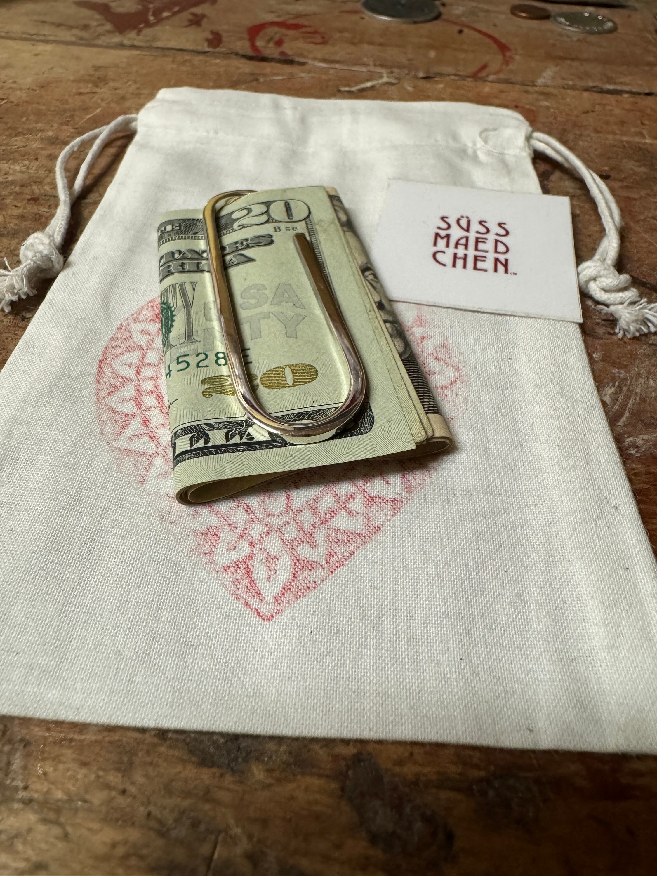 Paperclip Sterling Silver Money Clip – 925 Silver Cash