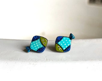 Flounder earrings