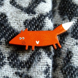 Fox brooch
