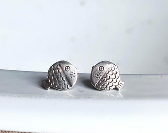 Ohrstecker  Silberfisch