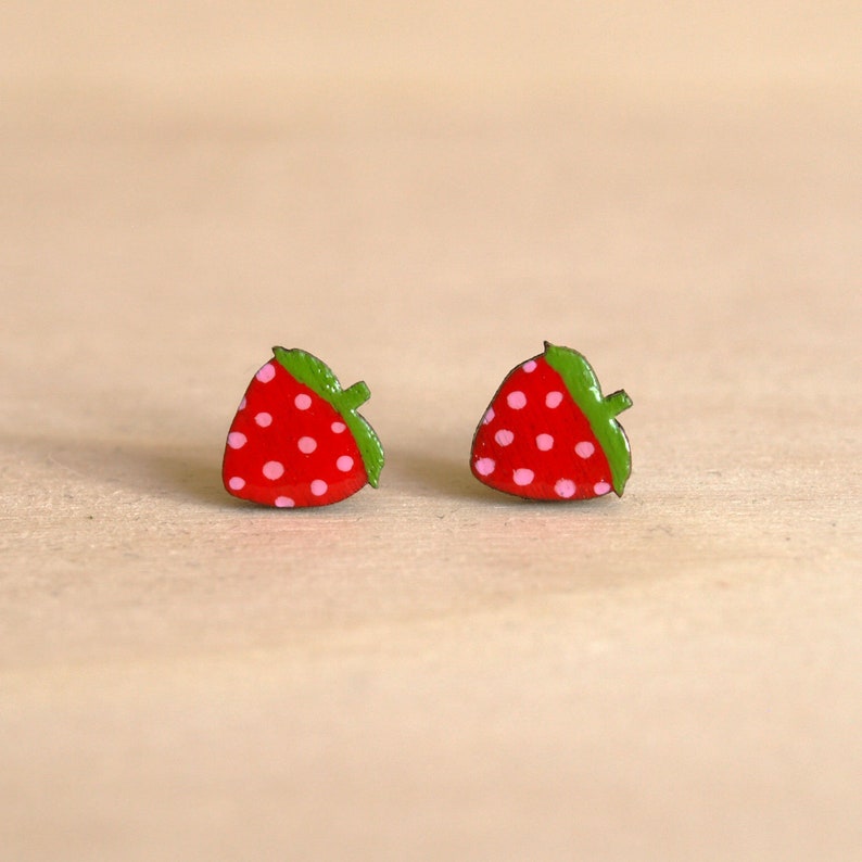 Ear studs toadstool image 3