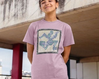 Running Man - Street Art Kids T-shirt - Original Art Print Made From Organic Cotton, Eco-friendly And Sustainable Kids T-shirt