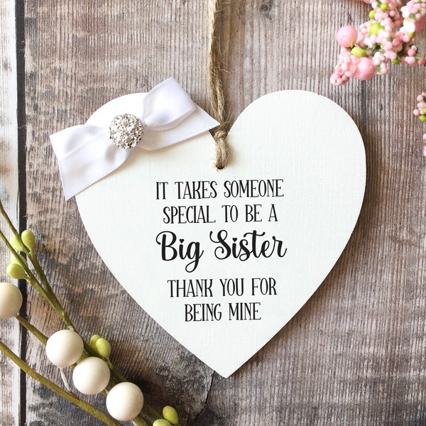 Big Sister gift, Big sister little sister, Sister gifts, Sister keepsake, For a special sister, Big sister reveal